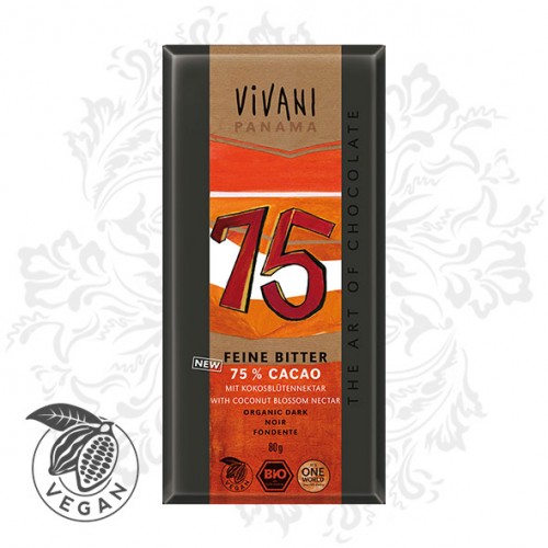 Vivani - Fine Dark with 75% Cocoa (80g)