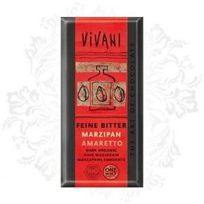 Vivani - Dark chocolate with Marzipan Amaretto (100% organic)